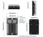 Preview: Fuse distributor with negative distributor and LEDs, 12 fuses