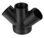 Preview: W-Shape Adapter Ø 90mm to 3x60mm