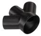 Preview: W-Shape Adapter Ø 90mm to 3x60mm