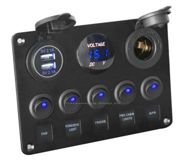 Multifunction panel with switch