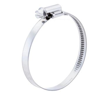 Hose clamp for 60 / 75 mm hot-air duct