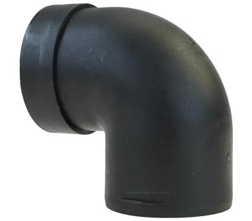 90° Adapter für Warmluftrohr, Ø 60 mm