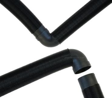 90° Adapter für Warmluftrohr, Ø 60 mm