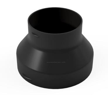 Preview: Adapter Warmluftrohr Ø 90-60mm