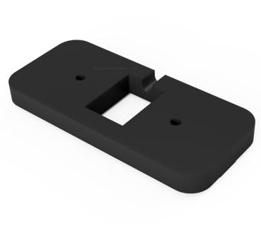 Preview: Surface-mounted mounting plate for Comfort Control - cable top/bottom
