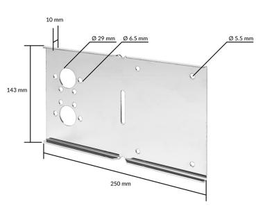 Stainless steel mounting bracket for yachts and boats