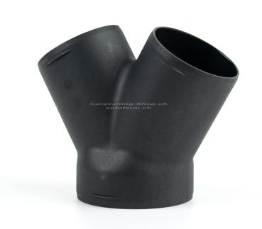 Y-shape adapter for air pipe, Ø 75-2*60 mm
