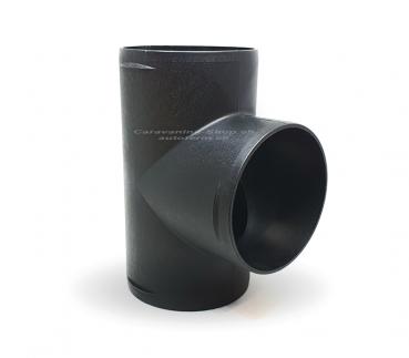 T-shape adapter for air pipe, Ø 60 mm, 90°