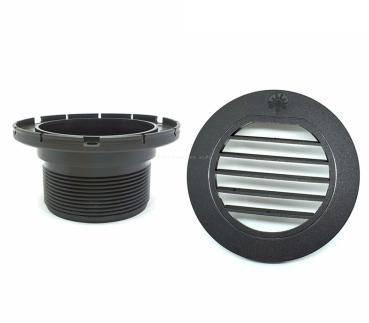 Grille, Ø 60 mm 30°, incl. flange