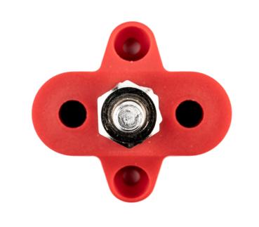 Distribution bolt, single M6, red