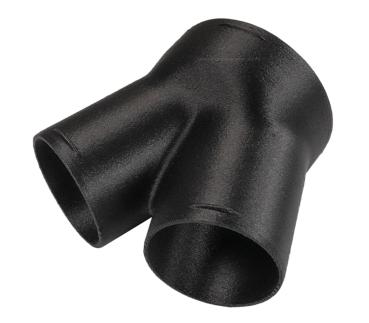 Preview: Y-Stück für Warmluftrohr Ø1x 90mm, 2x 60mm 120°