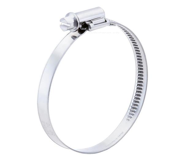 Hose clamp for 60 / 75 mm hot-air duct