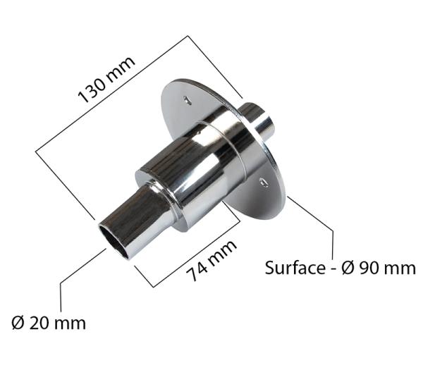 Exhaust pipe through wall connector