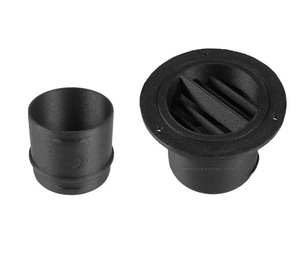 Wandadapter-Auslass-Kit AGC, Ø 60mm (schwarz)