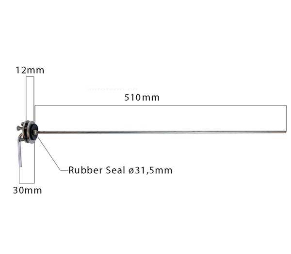 Tankentnehmer 540 mm, Edelstahl - Autoterm