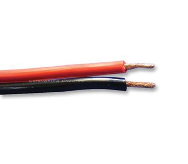 Flexible wire 2x 1.5 mm², red / black